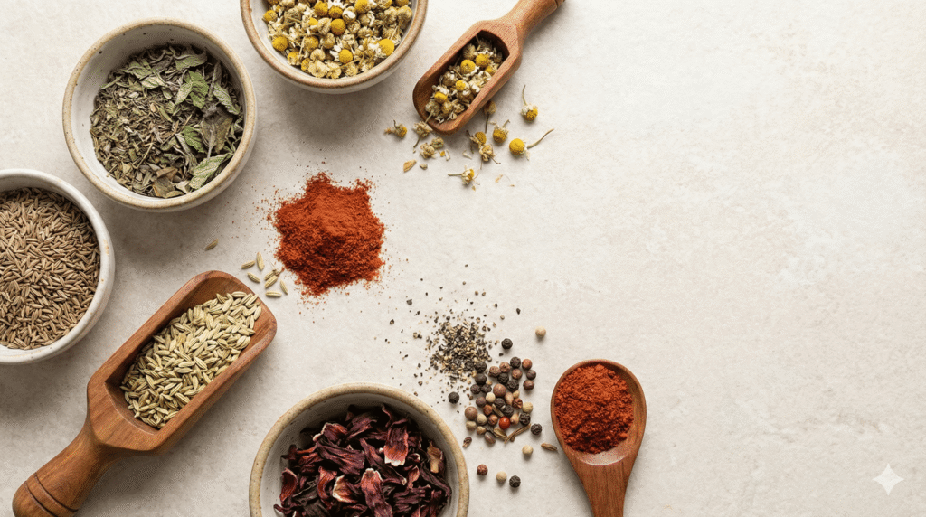 Premium Egyptian herbs and spices assortment - HS Herbs Wholesale Catalog